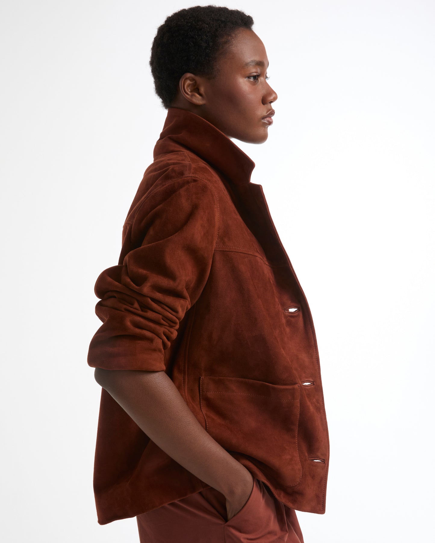 Double-sided lambskin jacket