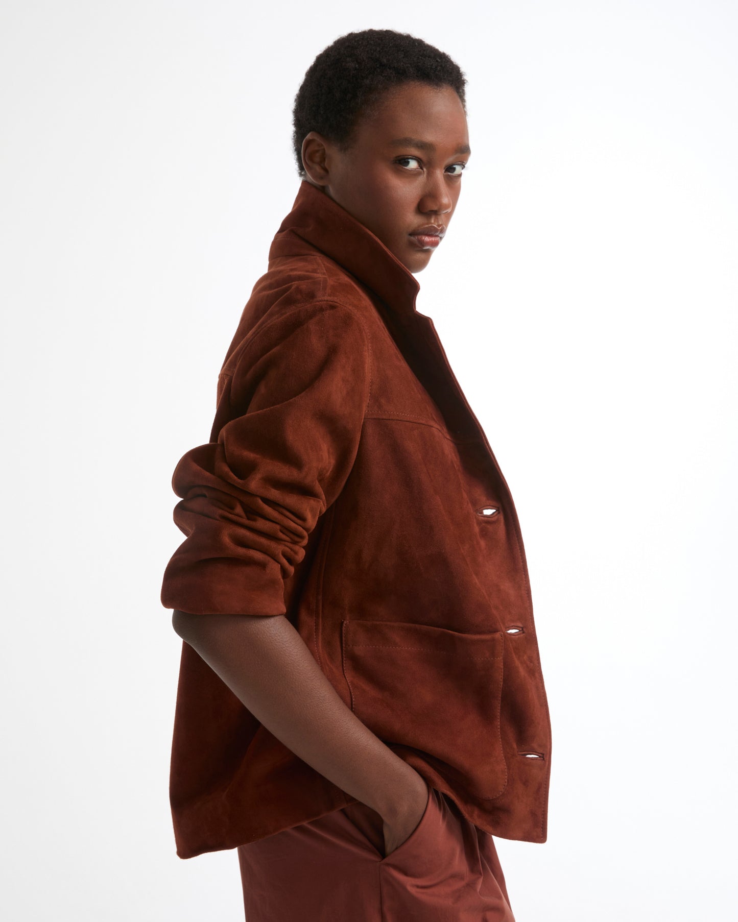 Double-sided lambskin jacket