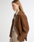Classic Suede Calfskin Jacket