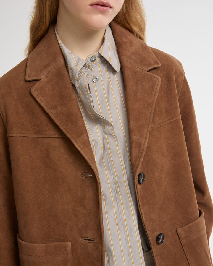 Classic Suede Calfskin Jacket