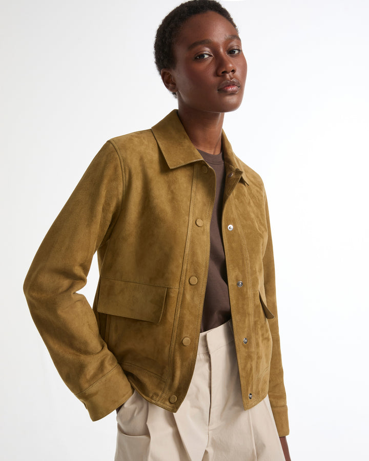 Double-sided lambskin jacket