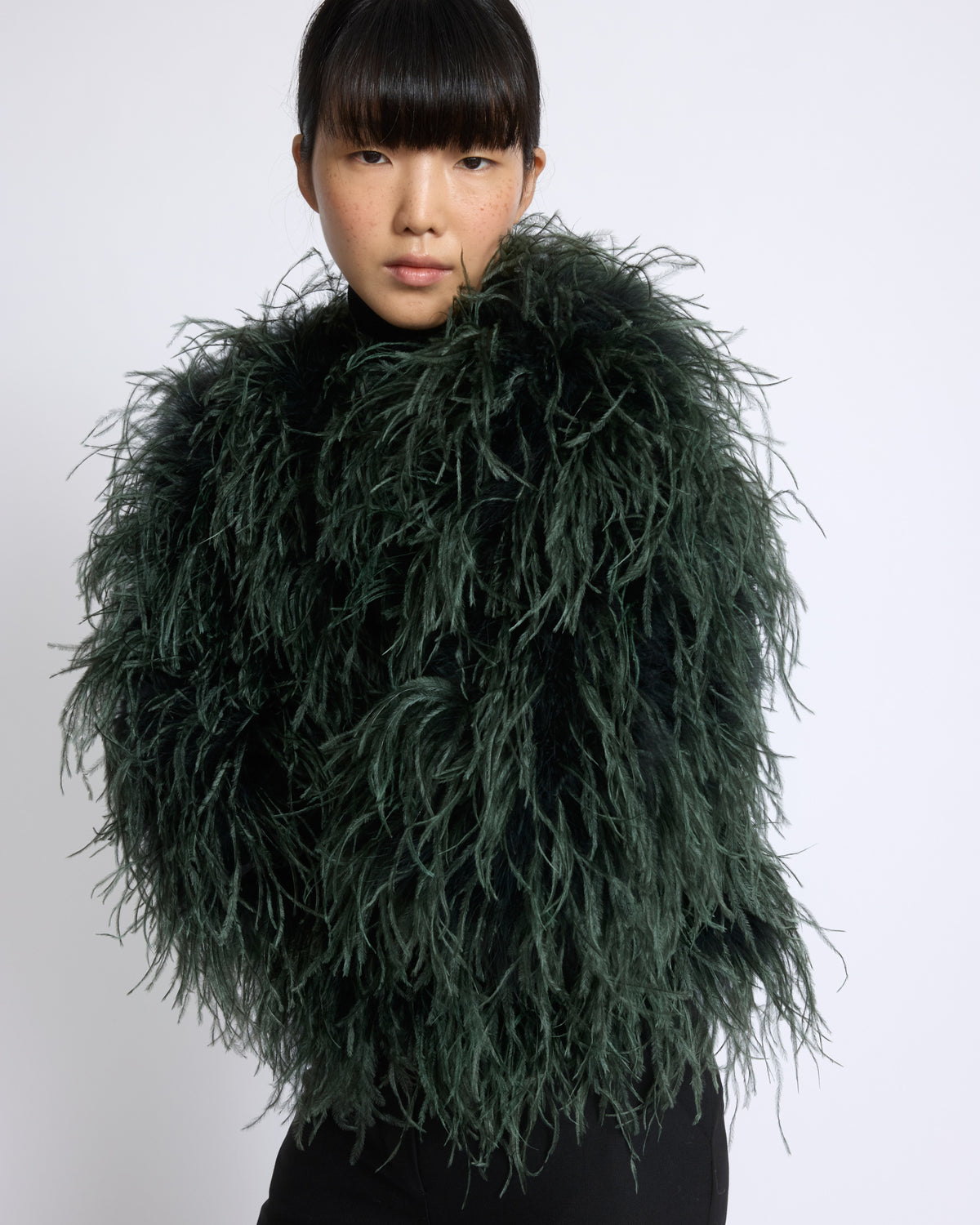 Short ostrich feather jacket - Yves Salomon - New Fall/Winter Collection