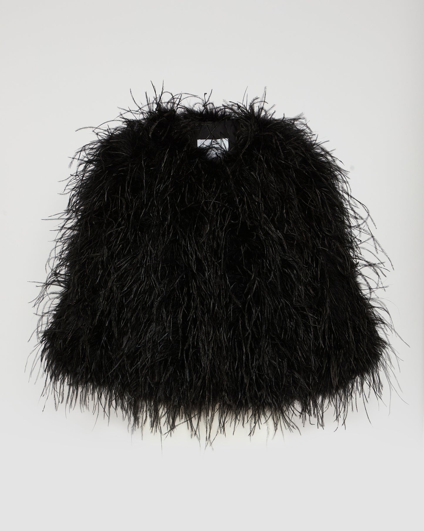 Short Ostrich Feather Jacket