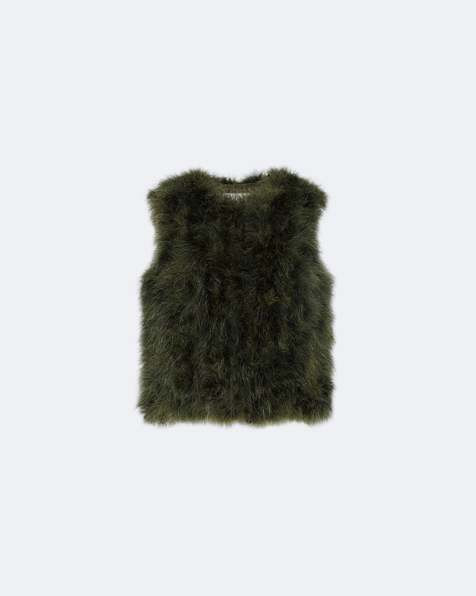 Winter sale & boxing day Yves Salomon -Cropped feather gilet