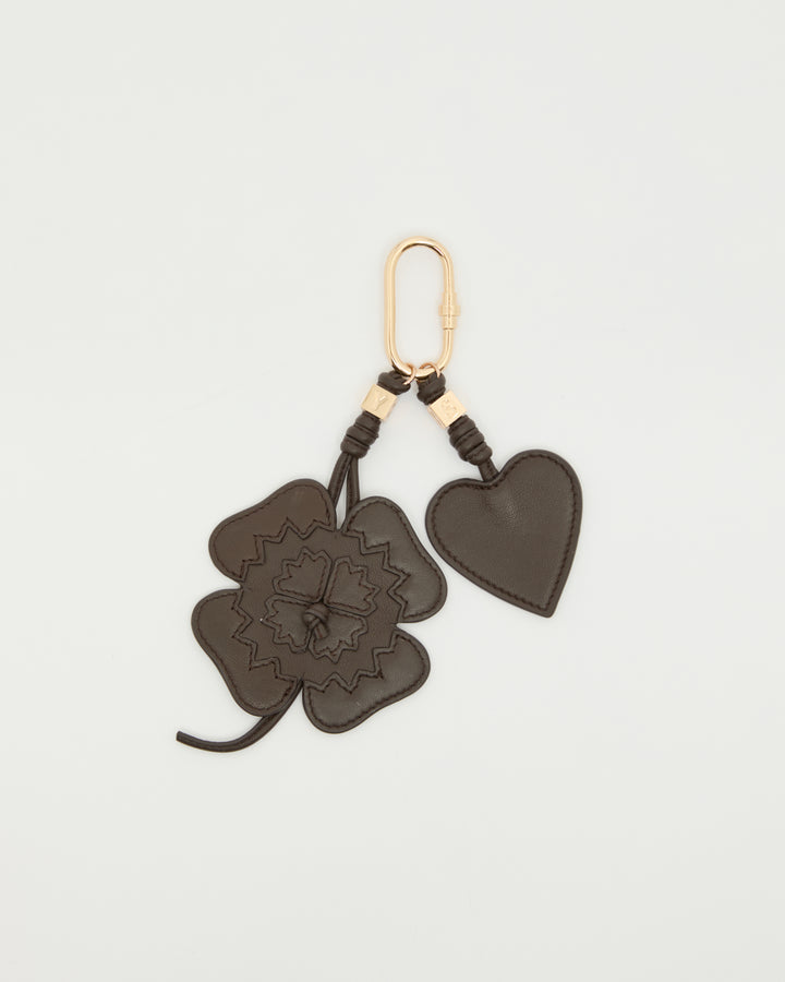 Clover bag charm / keyring -Yves Salomon