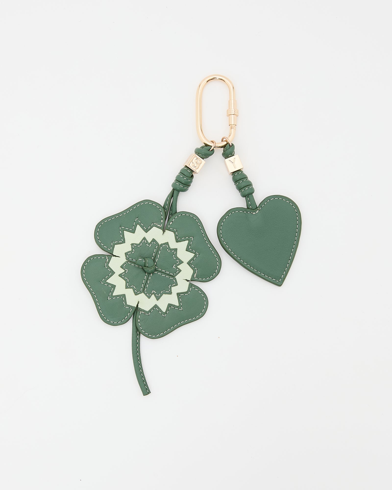 Clover bag charm / keyring - Yves Salomon