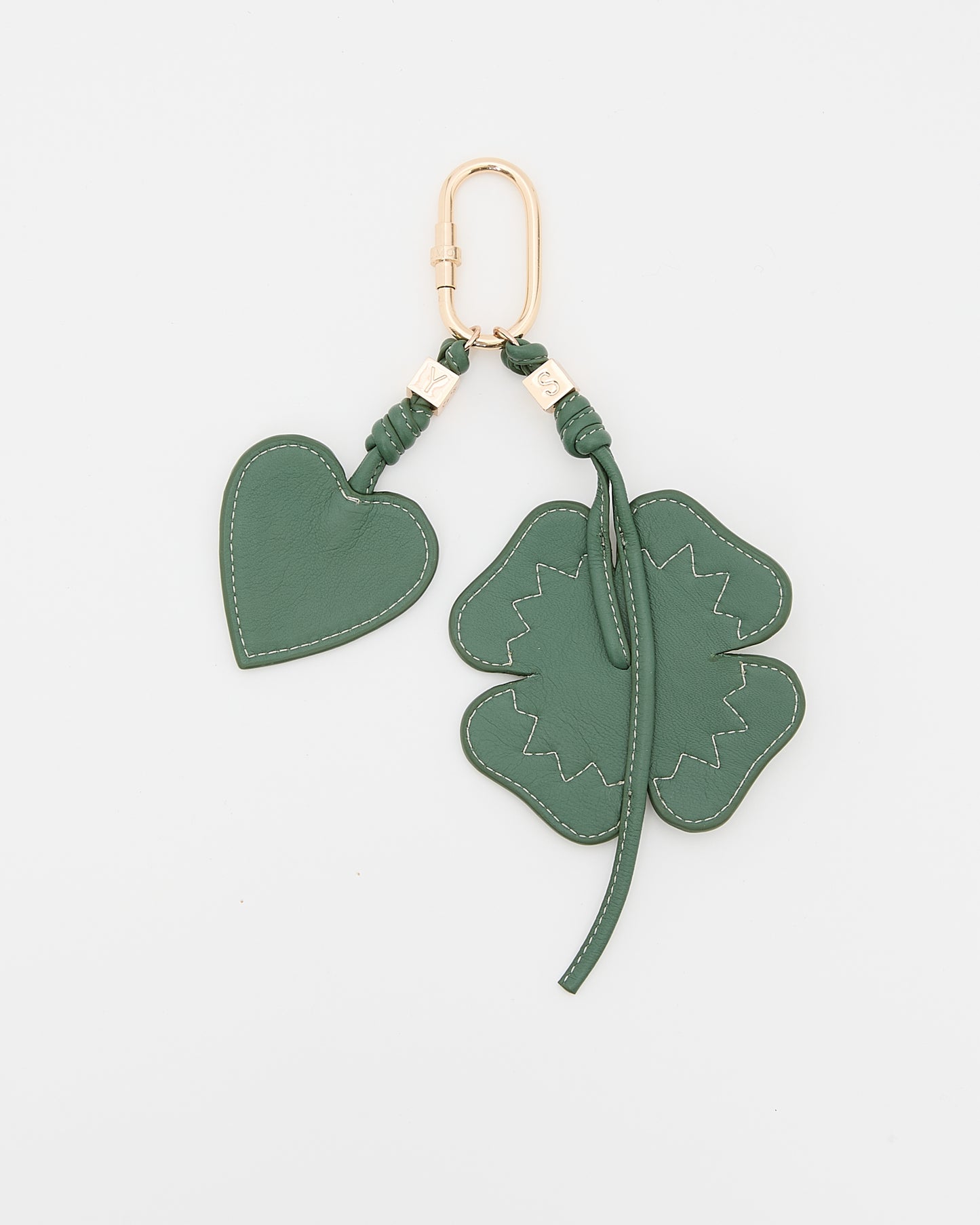 Clover bag charm / keyring - Yves Salomon
