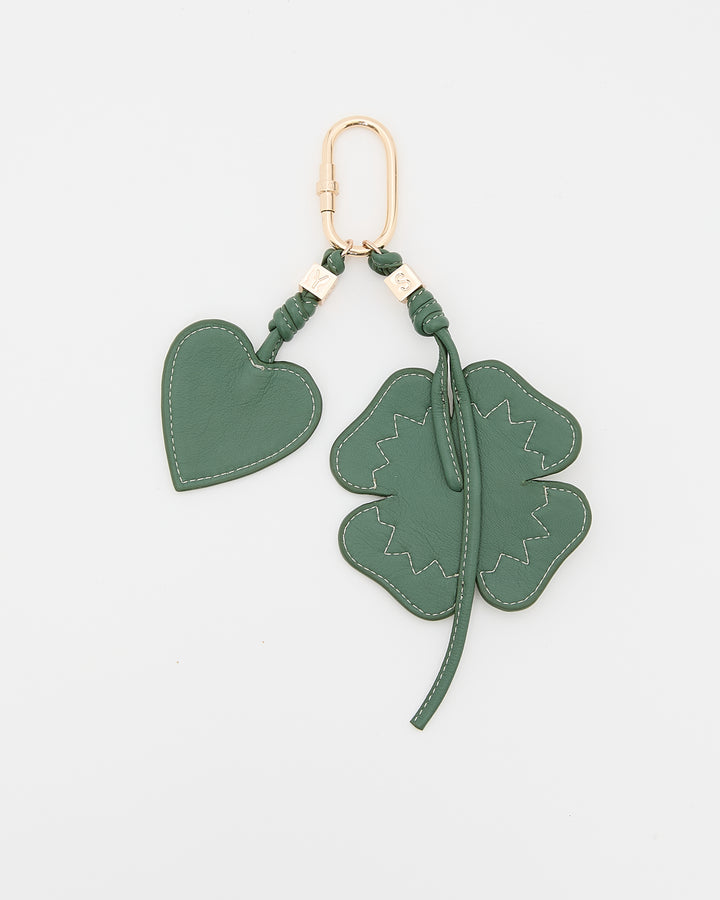 Clover bag charm / keyring - Yves Salomon