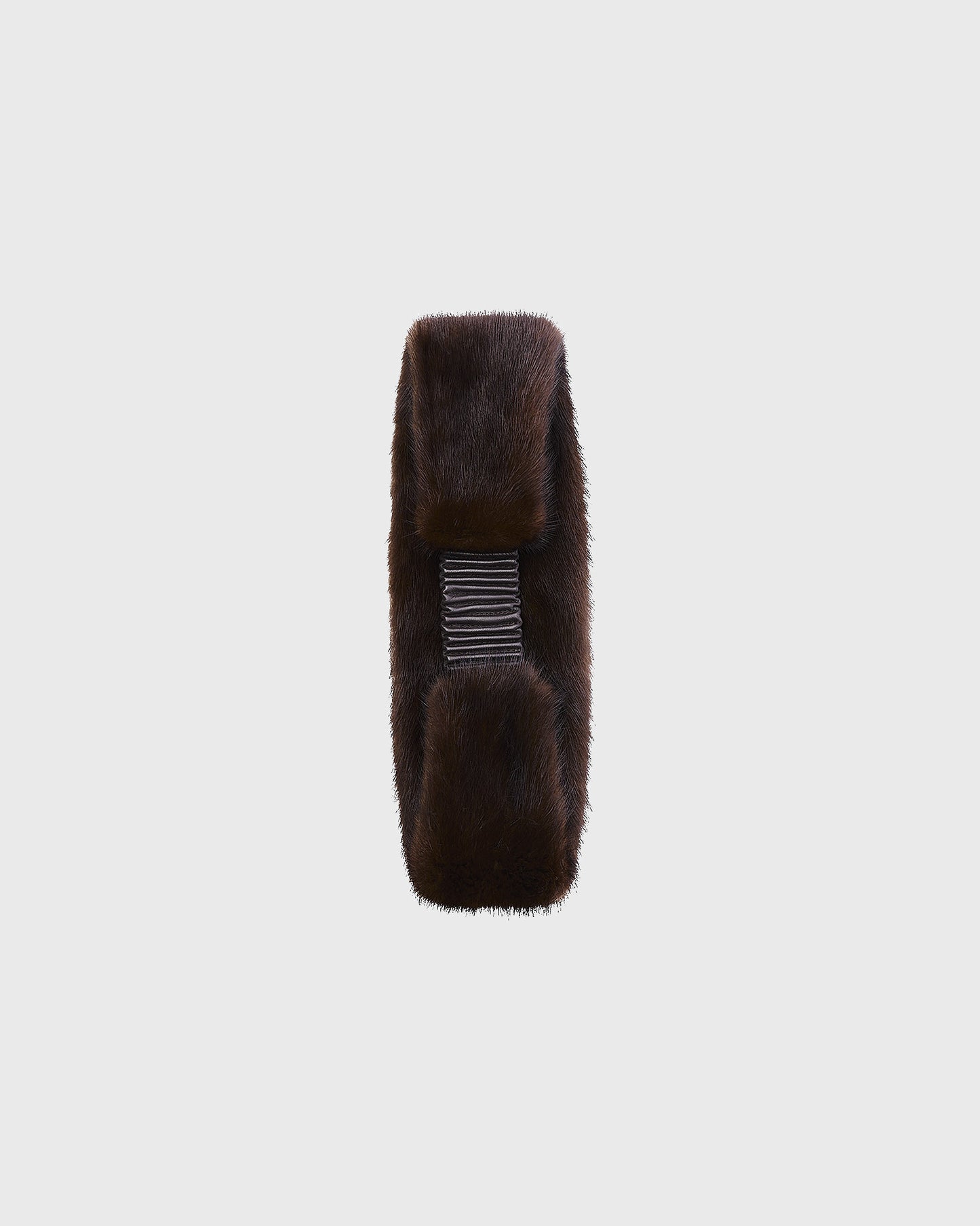 Mink fur and leather headband - Yves Salomon