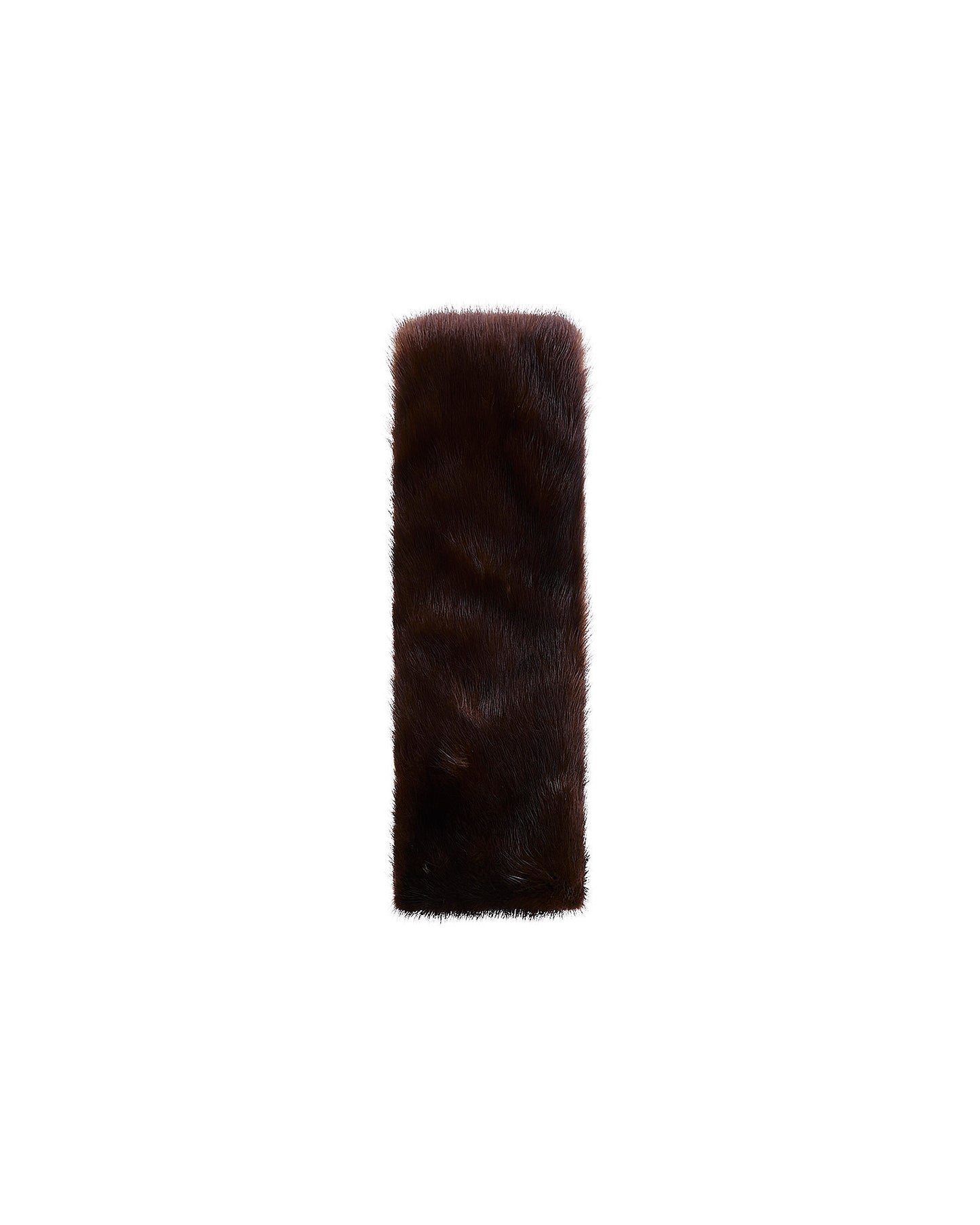 Mink fur and leather headband
