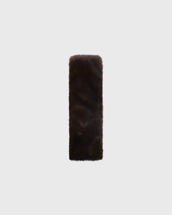 Mink fur and leather headband - Yves Salomon