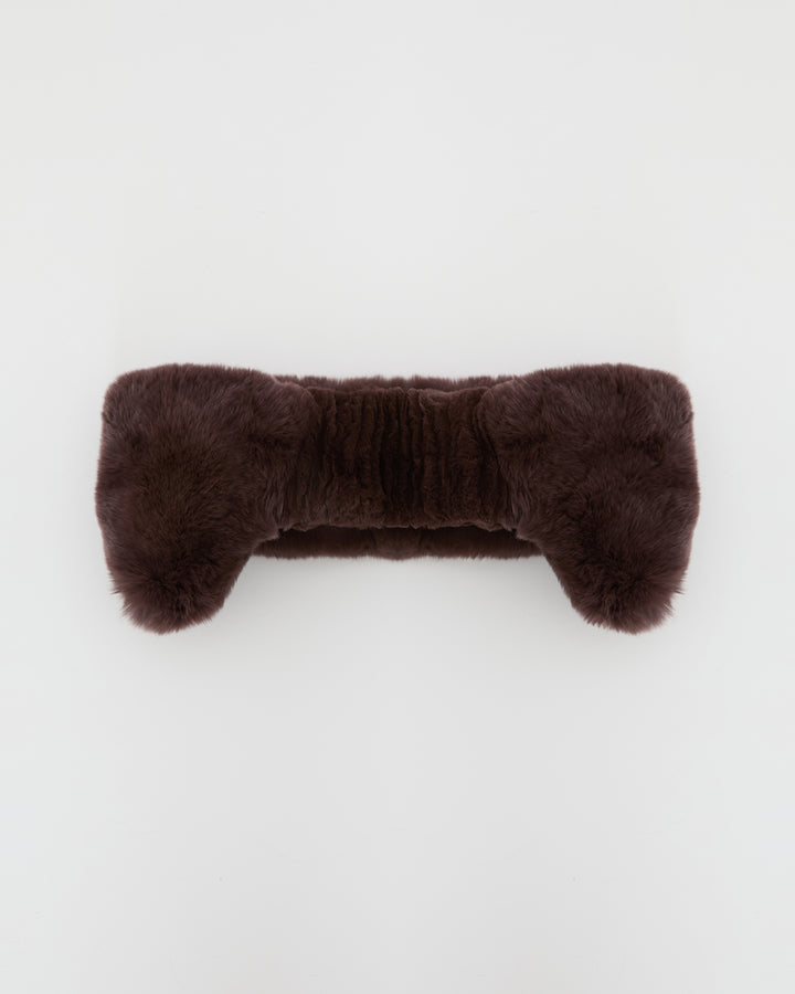 Rex rabbit fur headband