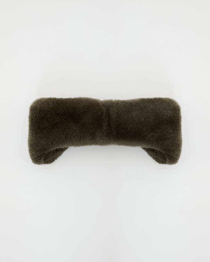 Rex rabbit fur headband