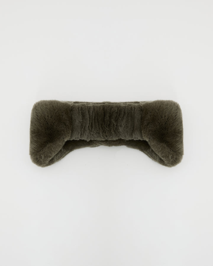 Rex rabbit fur headband