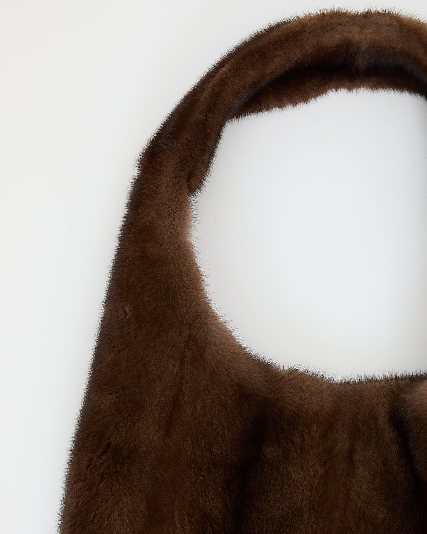 Mink fur bag with lamnskin details - Yves Salomon