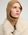 100% cashmere knit balaclava