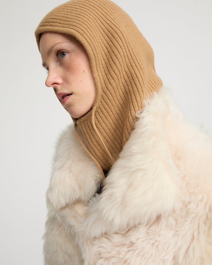 100% cashmere knit balaclava
