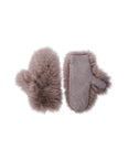 Cashmere / wool knit and fox fur mittens