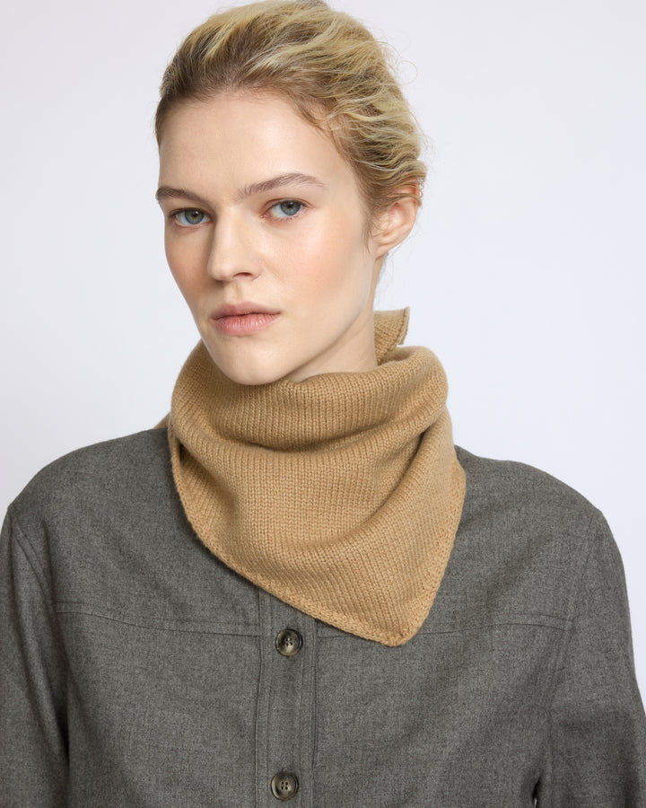 100% cashmere knit bandana - Yves Salomon - New Fall/Winter Collection