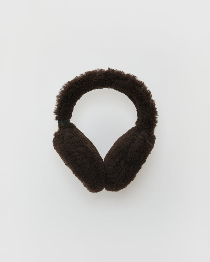 Curly Merino lambskin shearling earmuffs