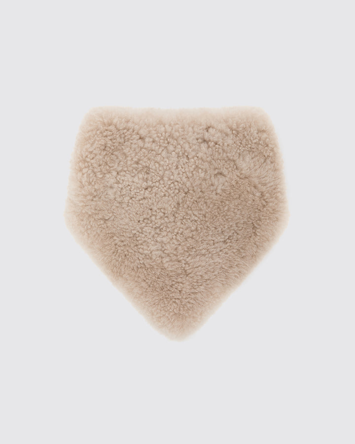 Cashmere lambskin shearling bandana
