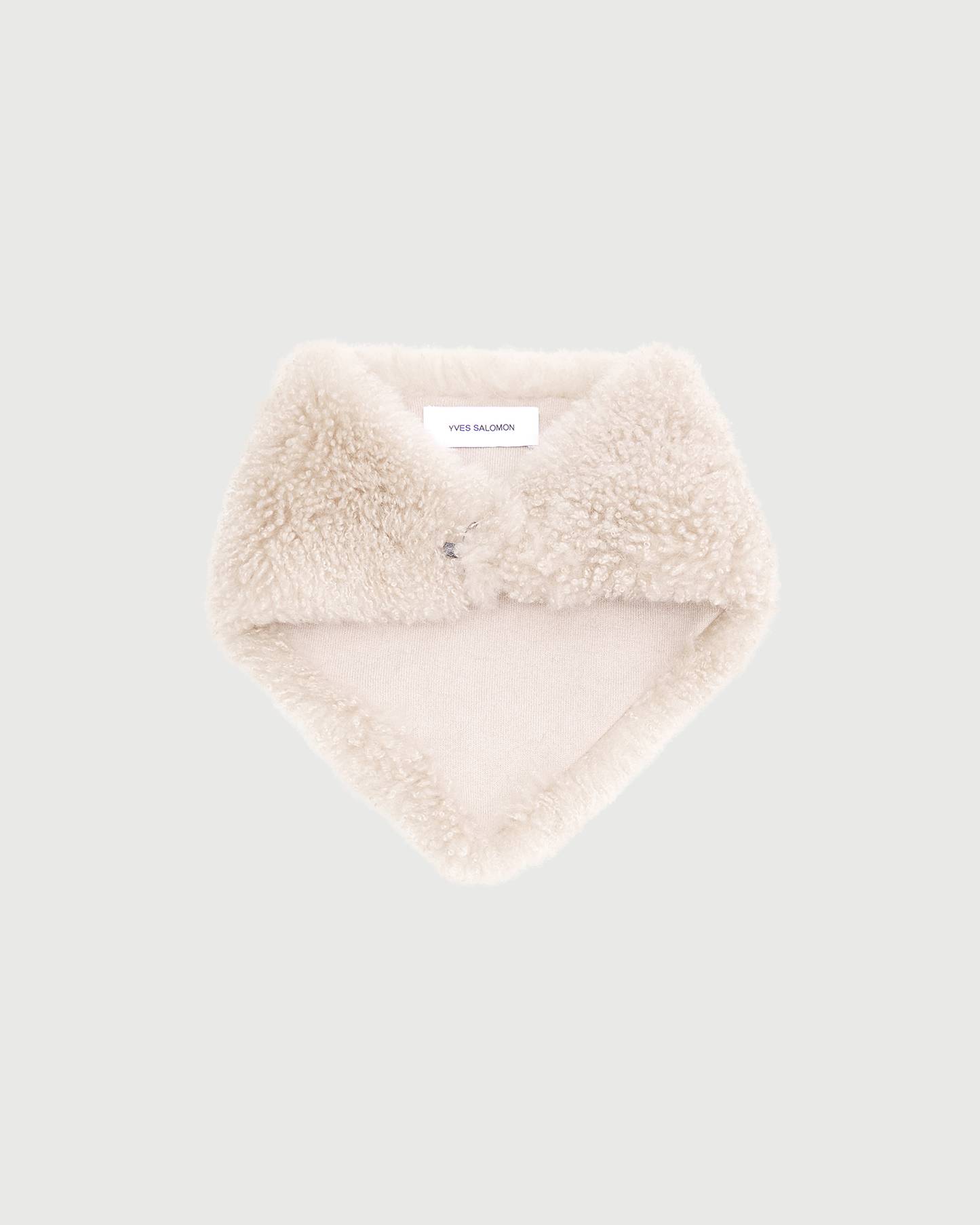 Cashmere lambskin shearling bandana - Yves Salomon - New Fall Winter Collection