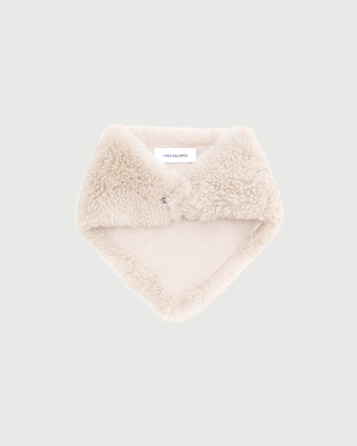 Cashmere lambskin shearling bandana - Yves Salomon - New Fall Winter Collection