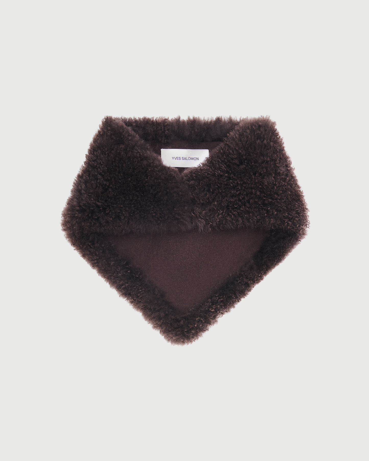 Cashmere lambskin shearling bandana - Yves Salomon - New Fall Winter Collection