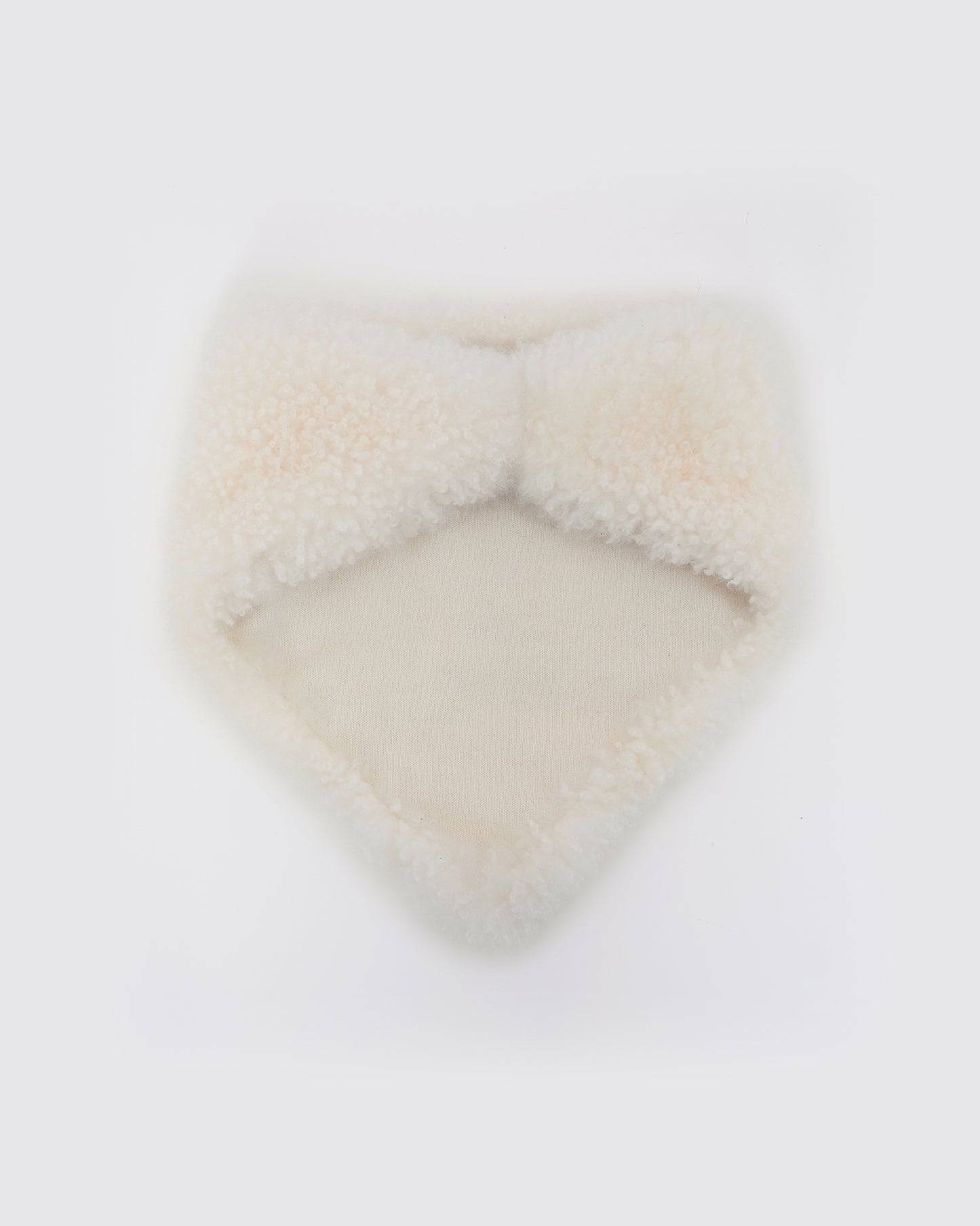Cashmere lambskin shearling bandana
