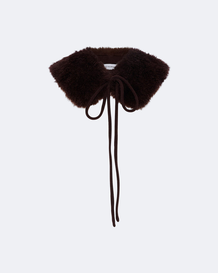 Cashmere lambskin collar