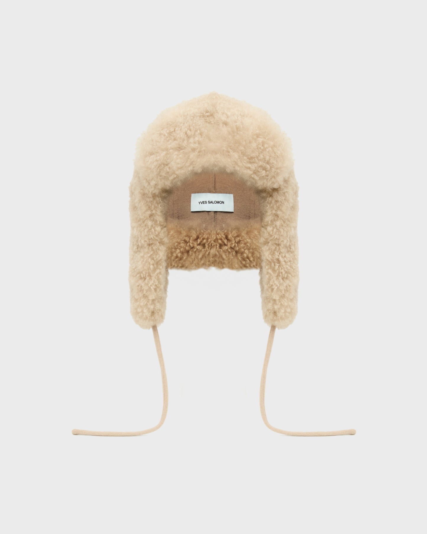 Cashmere lambskin shearling ushanka -Yves Salomon