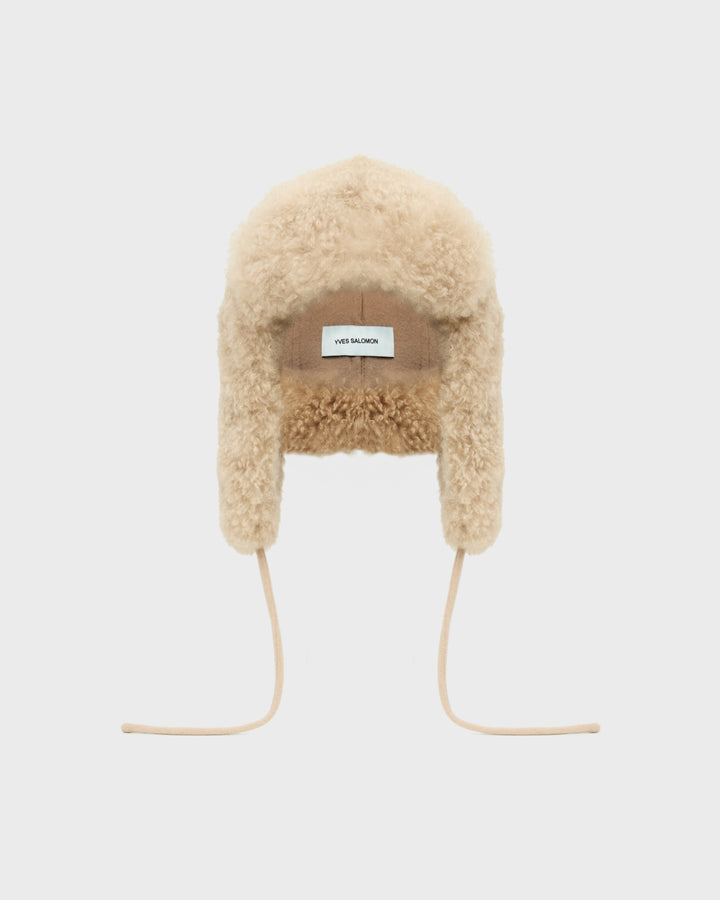 Cashmere lambskin shearling ushanka -Yves Salomon