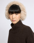 Cashmere lambskin shearling earmuffs