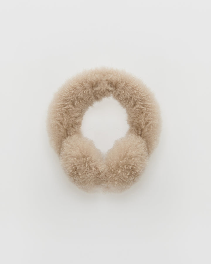 Cashmere lambskin shearling earmuffs