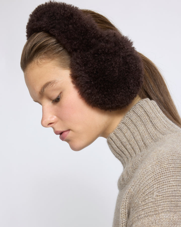 Cashmere lambskin shearling earmuffs - Yves Salomon - New Fall/Winter Collection