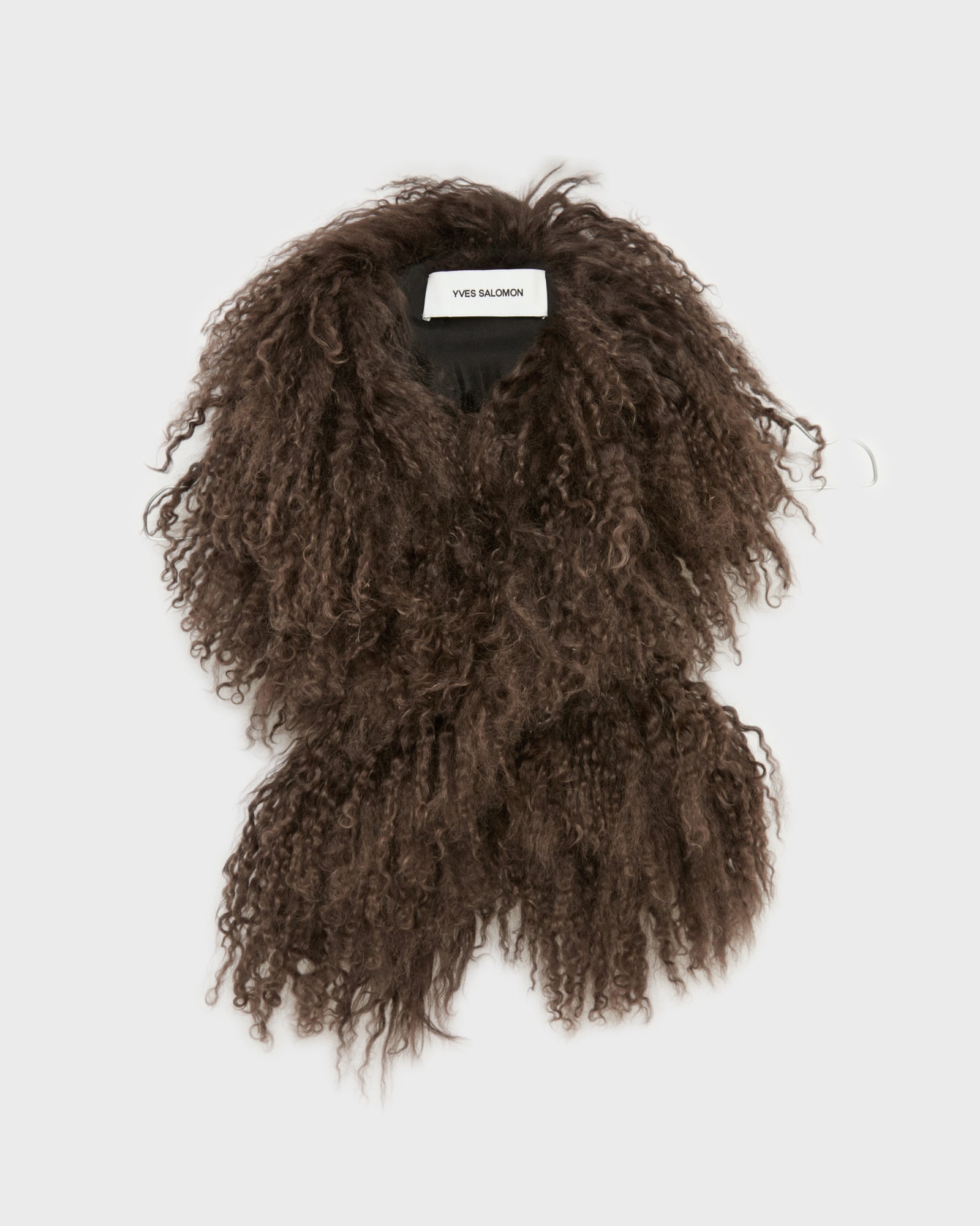 Long-haired lamb scarf -Yves Salomon