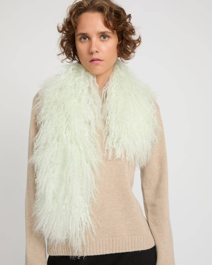 Mongolian shearling scarf -Yves Salomon