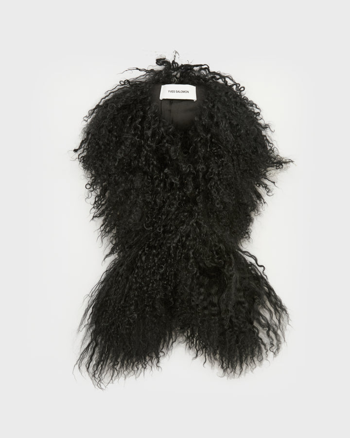 Mongolian shearling scarf -Yves Salomon