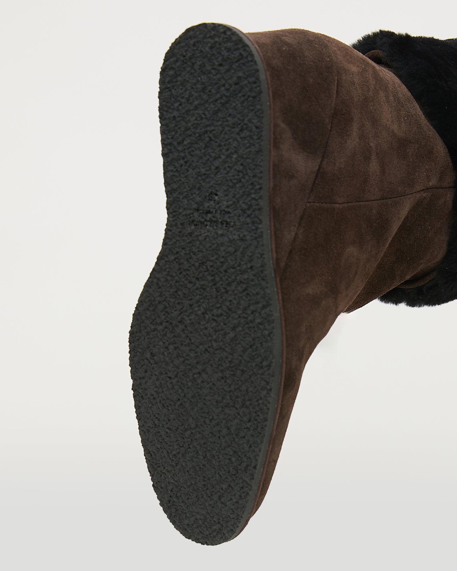 Wedge boots in Merino lambskin shearling - Yves Salomon