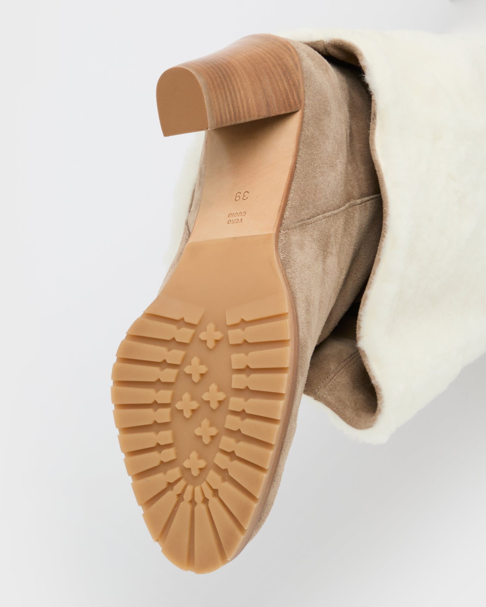 Merino lambskin shearling high boots -Yves Salomon