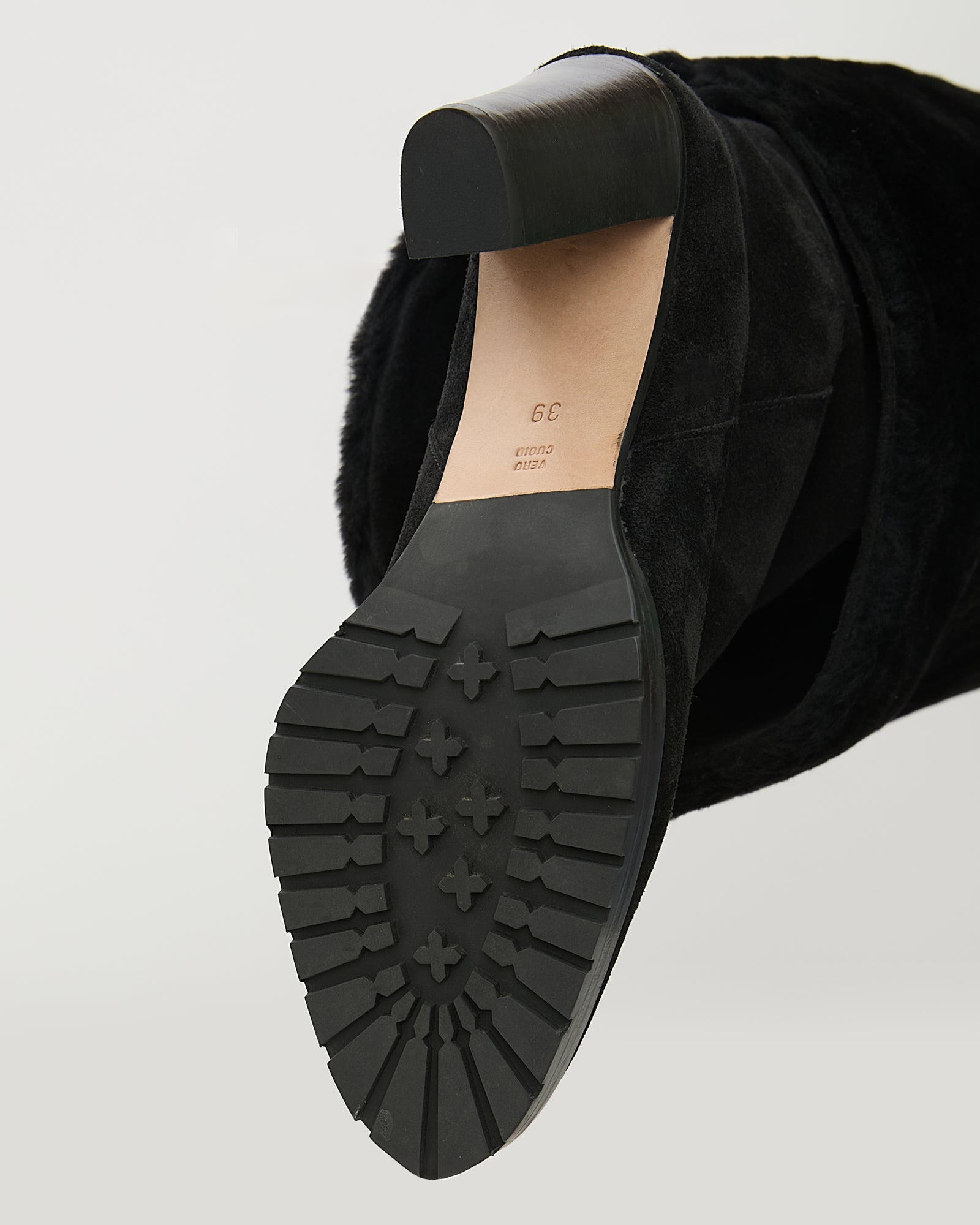 Merino lambskin shearling high boots - Yves Salomon