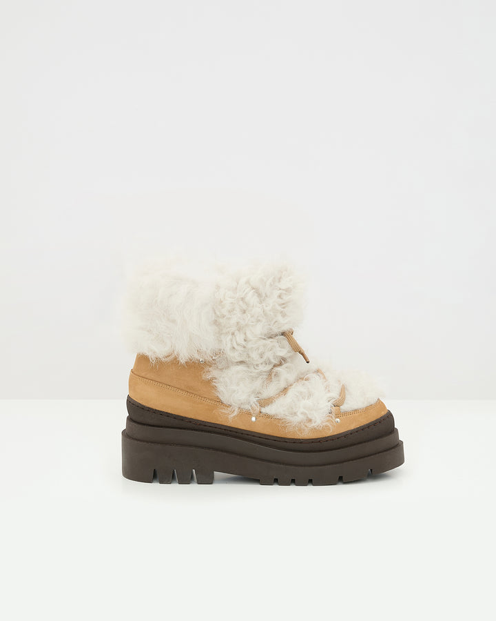 Merino lambskin shearling boots - Yves Salomon