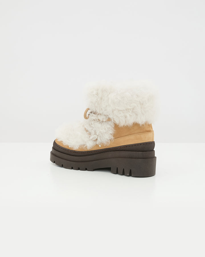 Merino lambskin shearling boots - Yves Salomon