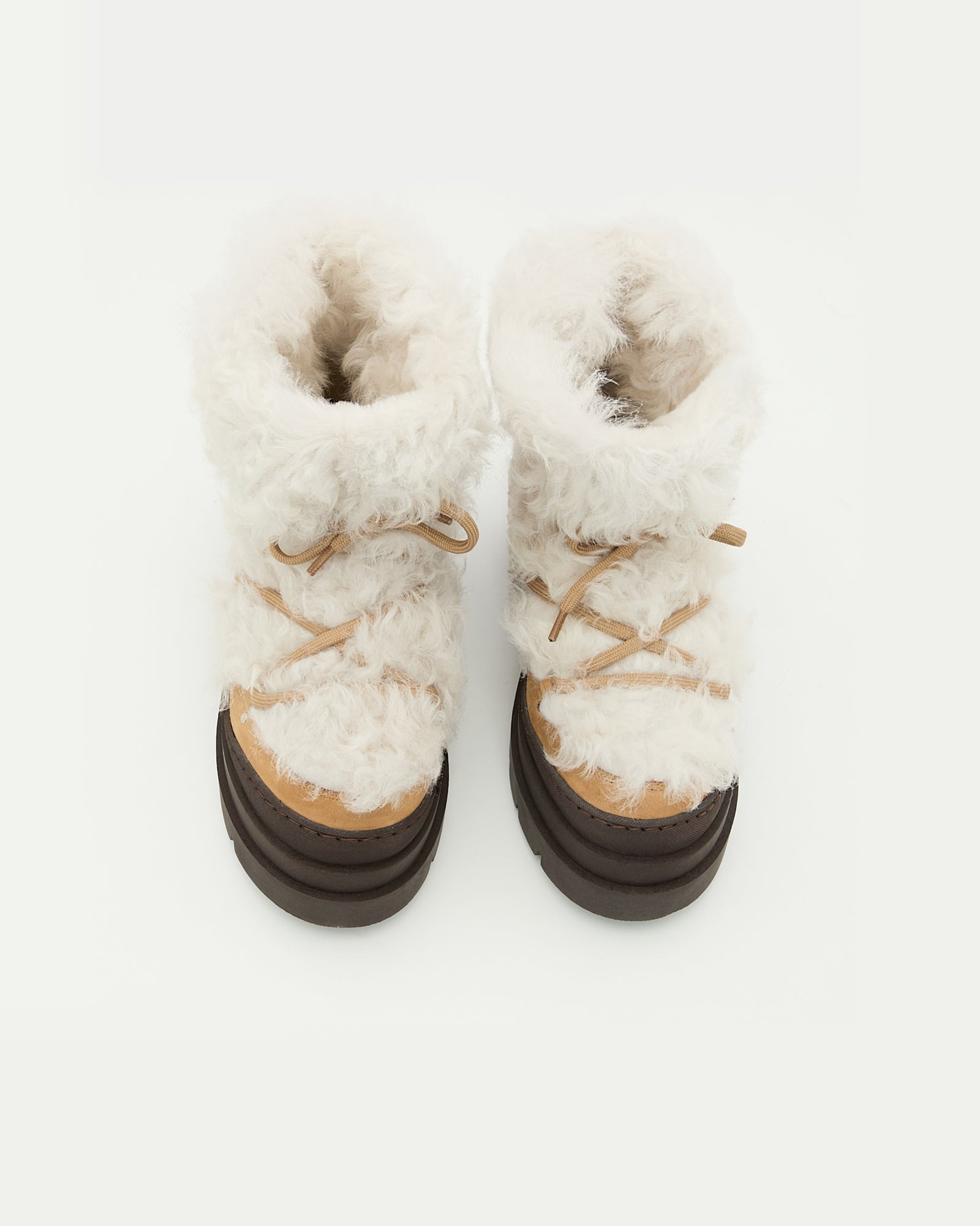 Merino lambskin shearling boots - Yves Salomon
