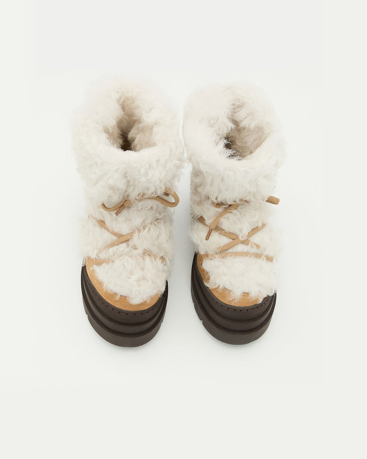 Merino lambskin shearling boots - Yves Salomon