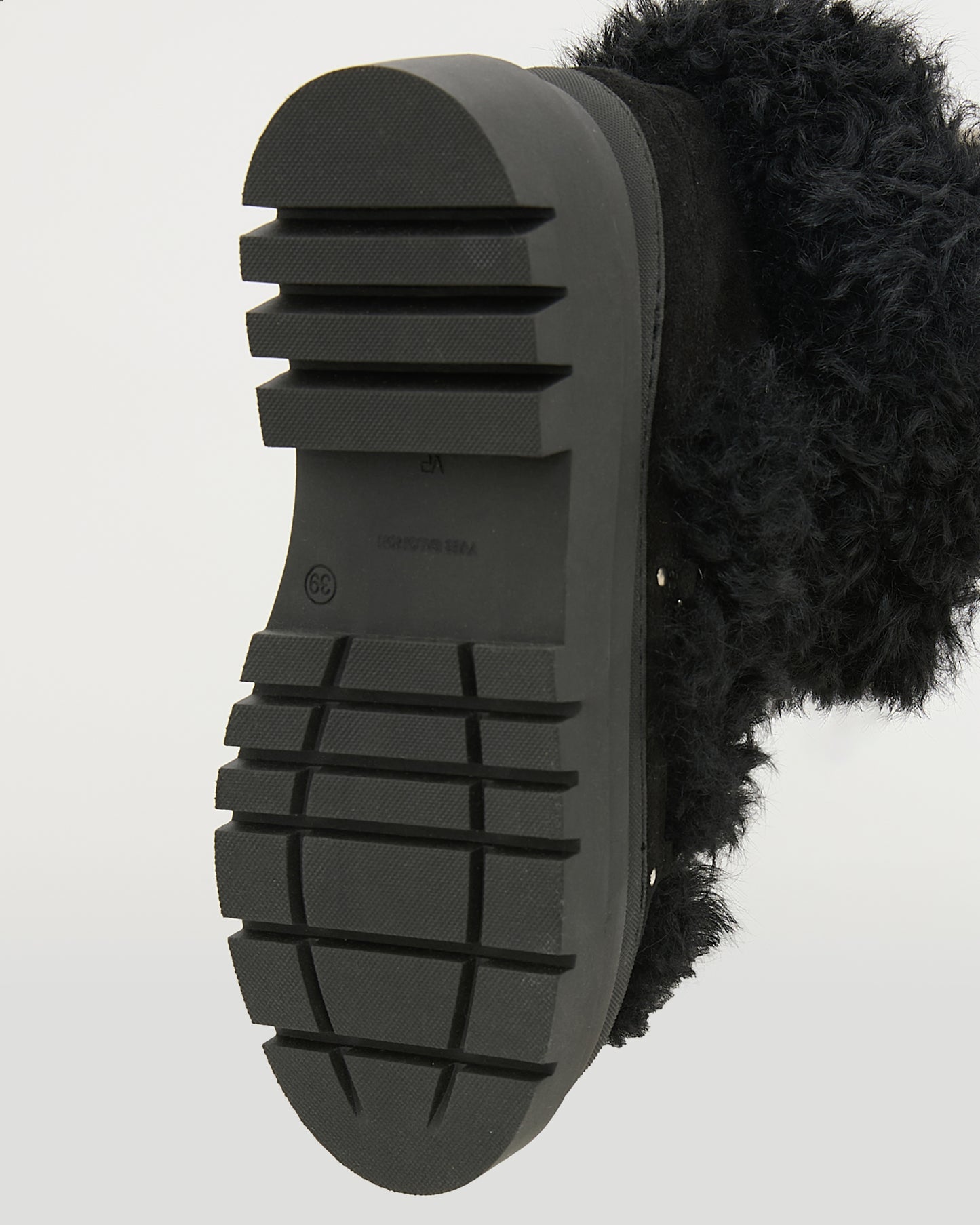 Ankle boots in leather and Lacon shearling -Yves Salomon