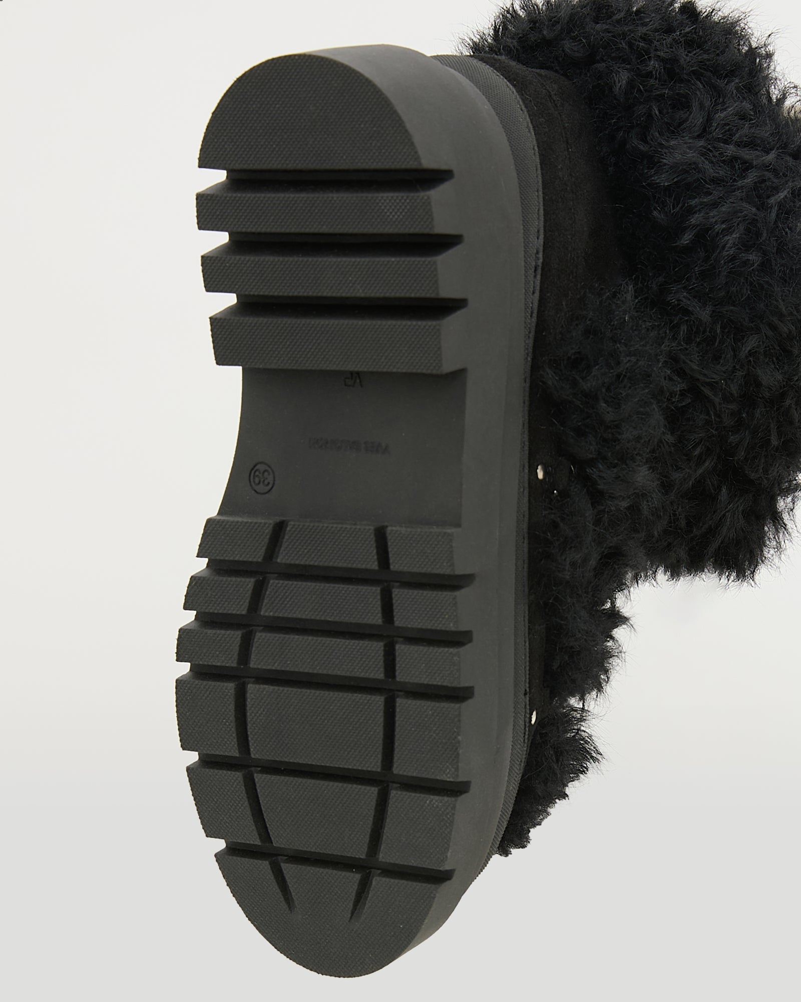 Ankle boots in leather and Lacon shearling -Yves Salomon