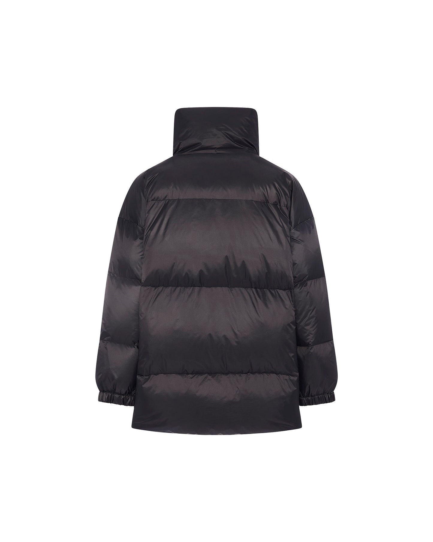 Mid-length down jacket with fluffy lambswool trim - Yves Salomon