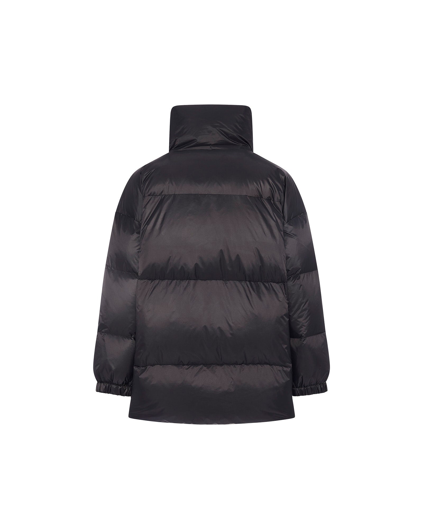 Mid-length down jacket with fluffy lambswool trim - Yves Salomon