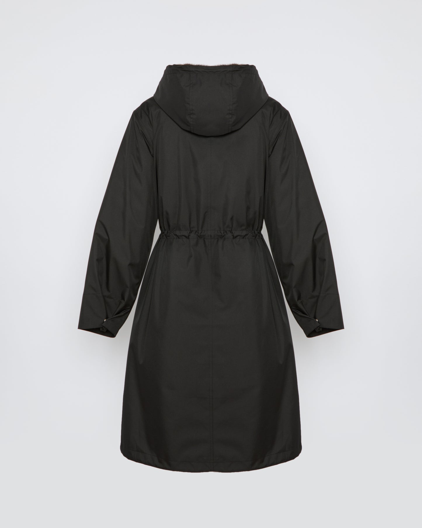 Long parka in technical fabric and mink -Yves Salomon